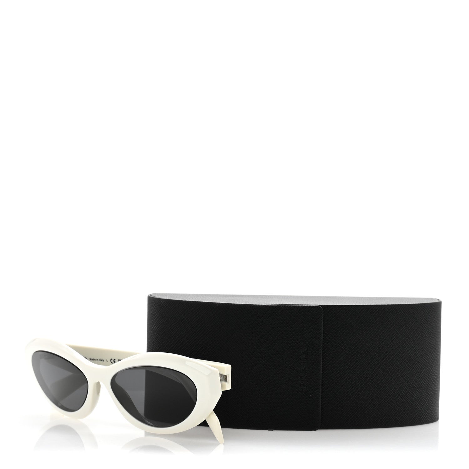 Prada Acetate Oval Sunglasses SPR 26Z White 8 of 8