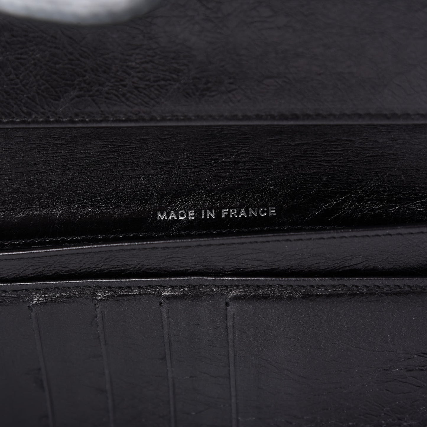 Metallic Aged Calfskin Quilted Reissue Long Flap Wallet So Black