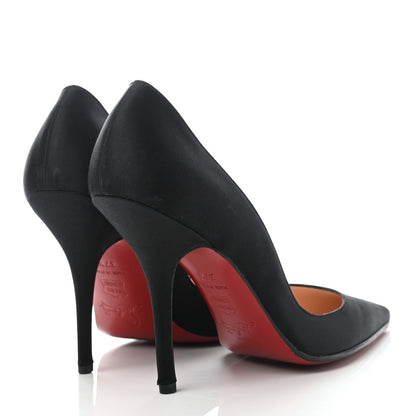 Christian Louboutin Satin Decollete 554 100 Pumps 37.5 Black 4 of 7