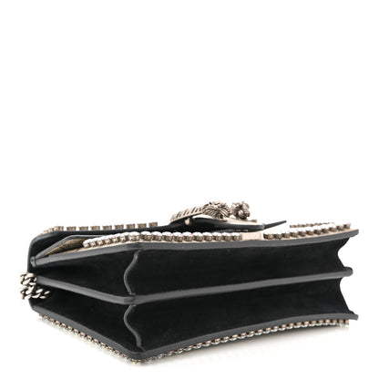 Gucci GG Supreme Monogram Crystal Small Dionysus Shoulder Bag Black 4 of 11