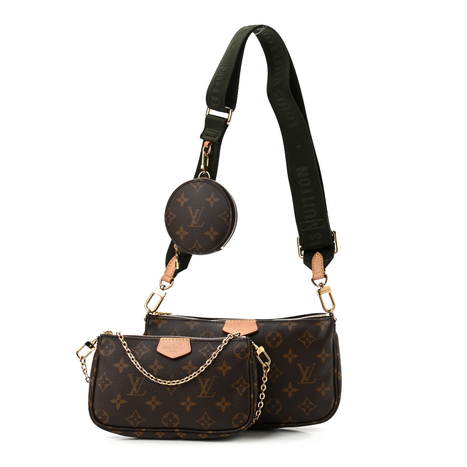 Louis Vuitton Monogram Multi Pochette Accessories Kaki 1 of 13