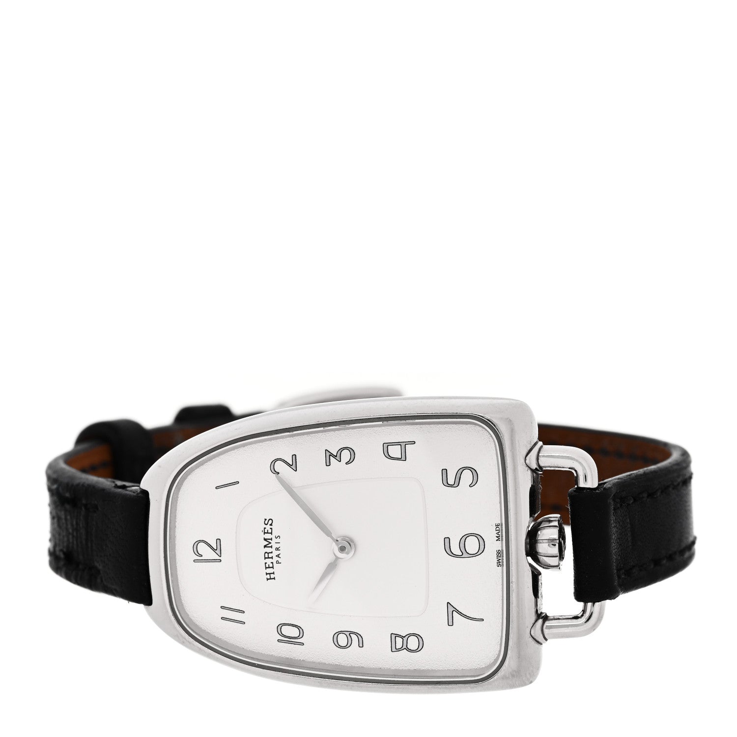Hermes Stainless Steel Barenia 26mm Galop Quartz Watch Noir 2 of 5