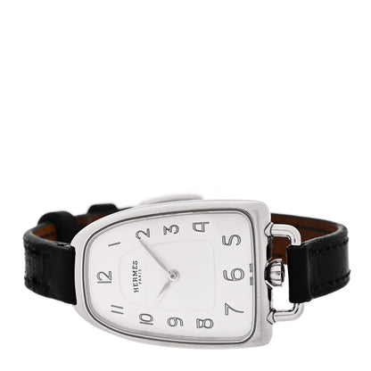 Hermes Stainless Steel Barenia 26mm Galop Quartz Watch Noir 2 of 5