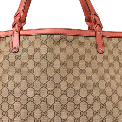 Gucci Monogram Medium Craft Tote Coral 9 of 12