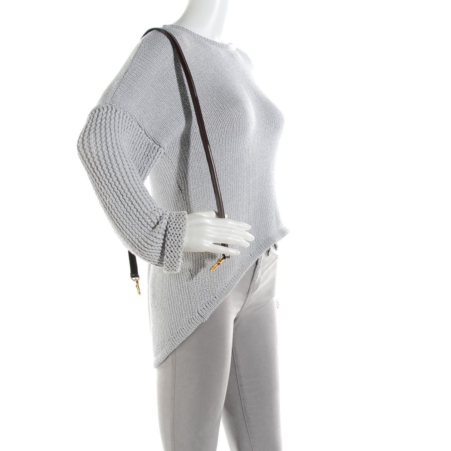 Calfskin 16mm Adjustable Shoulder Strap Brown