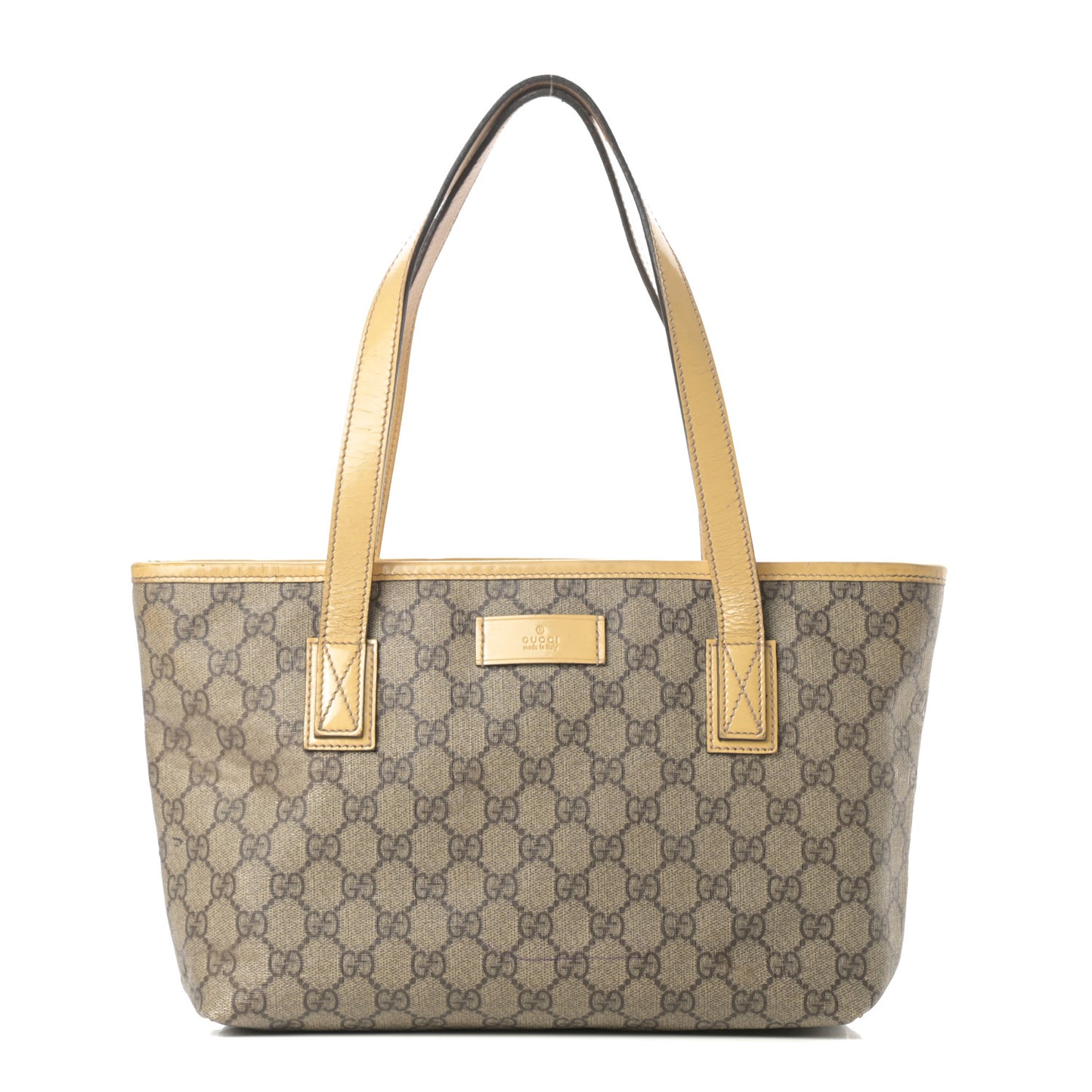 GG Supreme Monogram Small Joy Tote Yellow