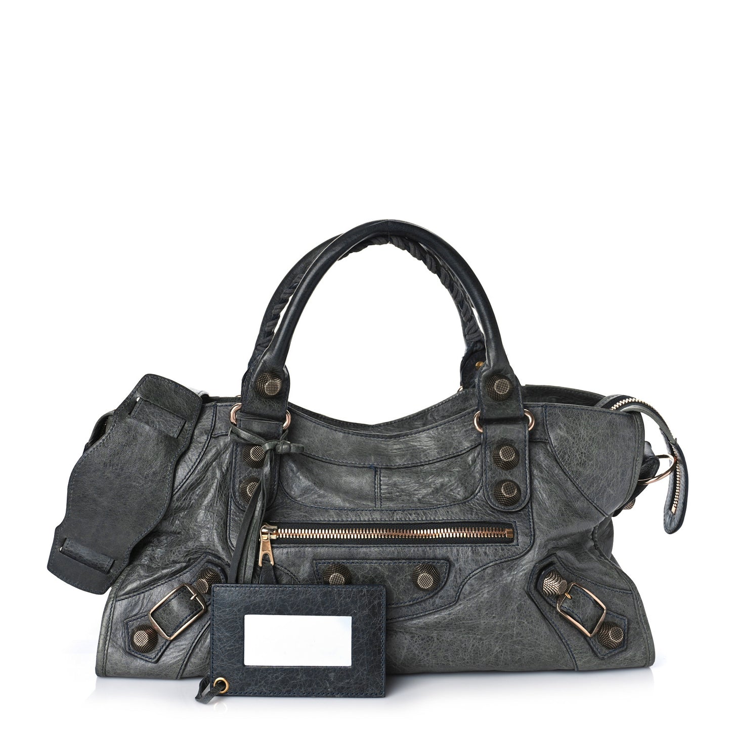 Agneau Giant 21 Rose Gold Hardware Part Time Anthracite