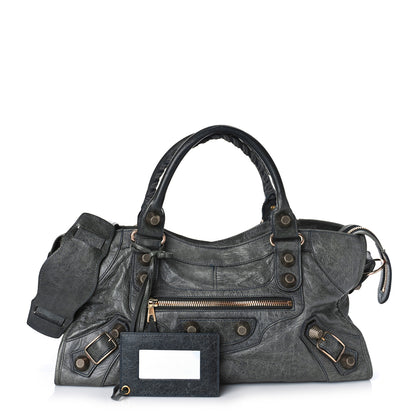 Balenciaga Agneau Giant 21 Rose Gold Hardware Part Time Anthracite 1 of 12