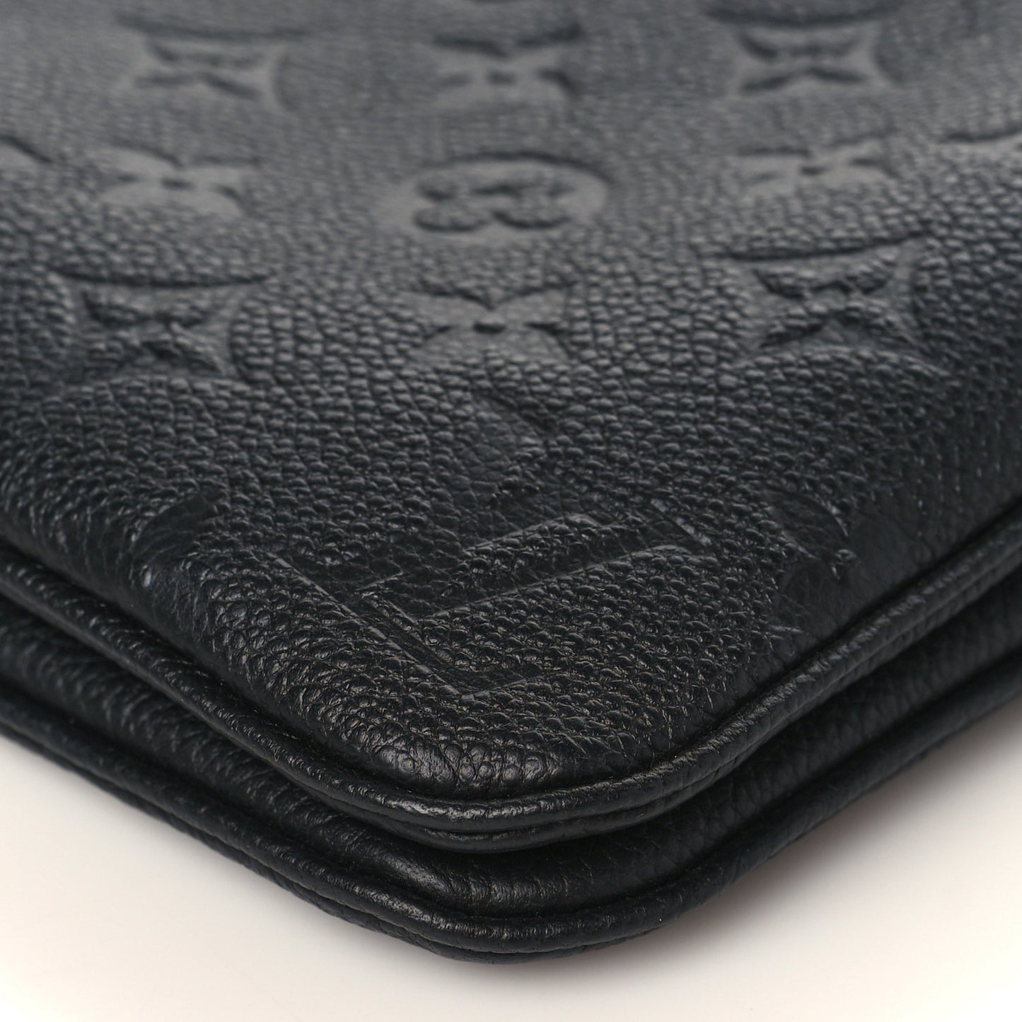 Empreinte Double Zip Pochette Black