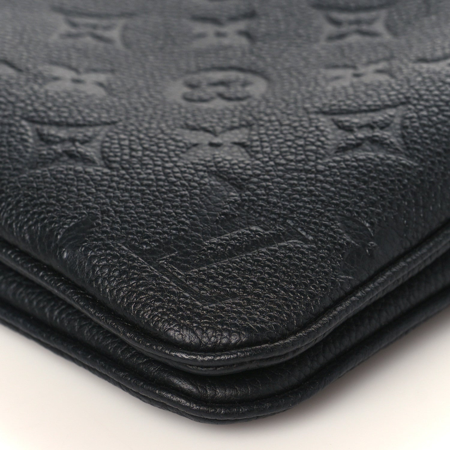 Louis Vuitton Empreinte Double Zip Pochette Black 9 of 11