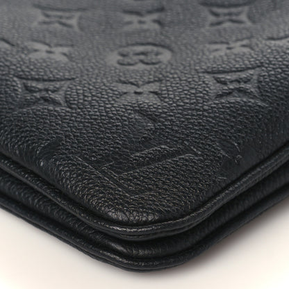 Louis Vuitton Empreinte Double Zip Pochette Black 9 of 11