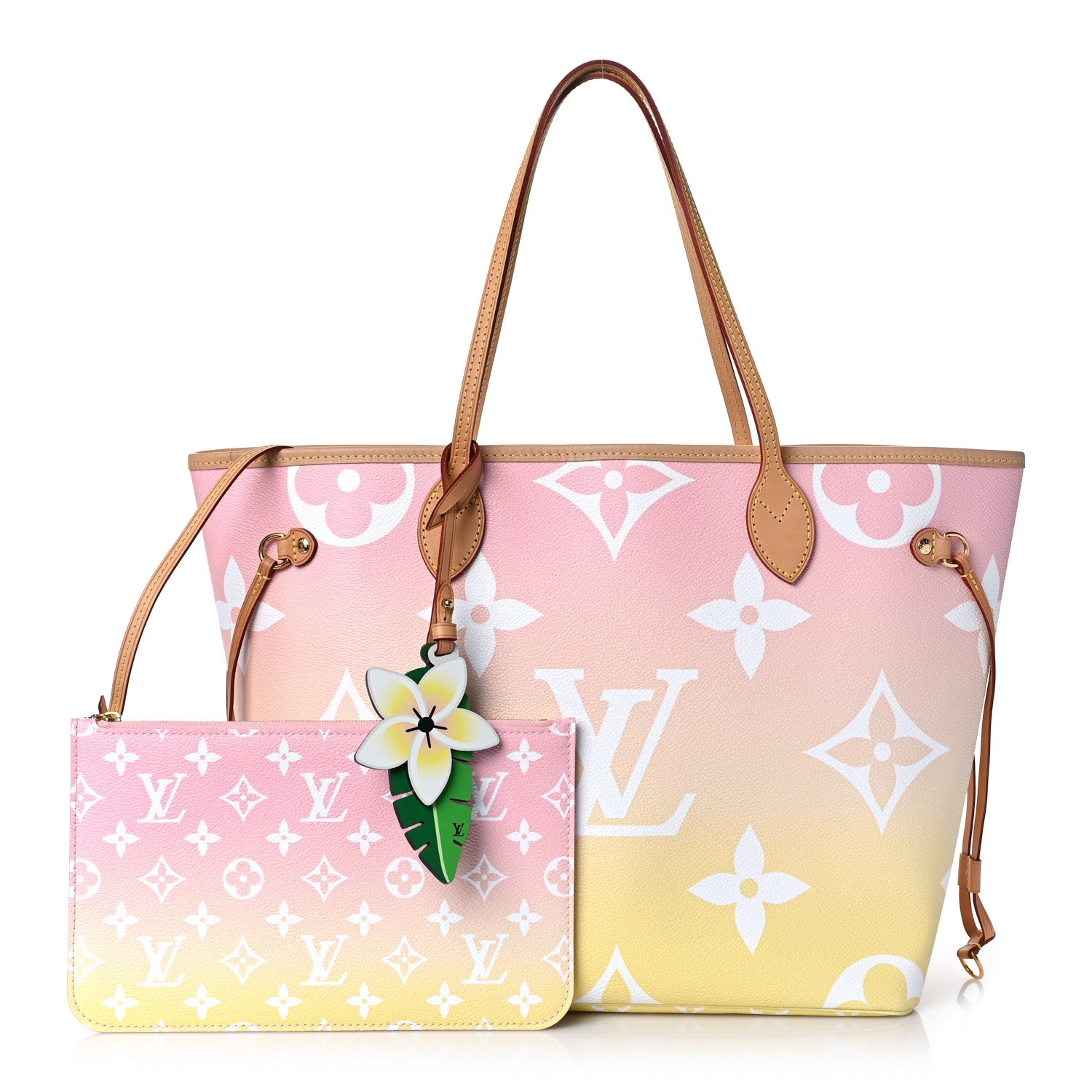 Louis Vuitton Monogram Giant By The Pool Neverfull MM Light Pink 1 of 9