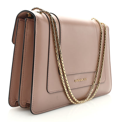 Bulgari Calfskin Serpenti Forever Shoulder Bag Beige 4 of 10