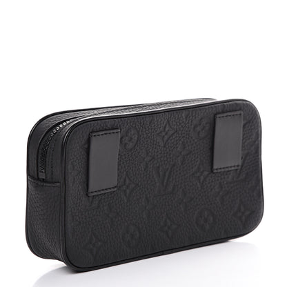 Louis Vuitton Taurillon Monogram Uniformes Solar Ray Soft Pochette Volga Belt Bag Black 2 of 6