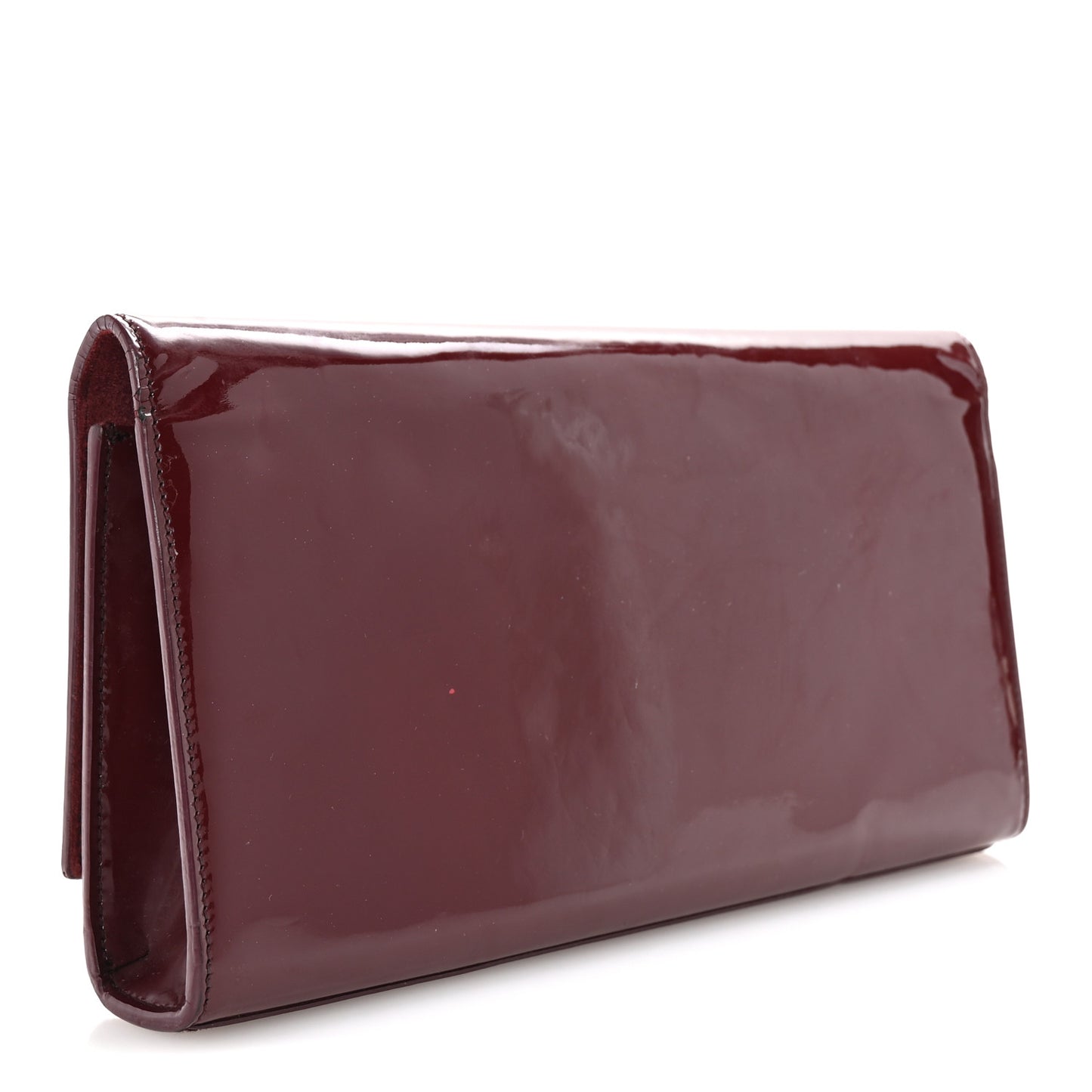 Patent Classic Monogram Cassandre Clutch Dark Red