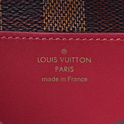 Louis Vuitton Damier Ebene Croisette Chain Wallet Scarlet 6 of 11