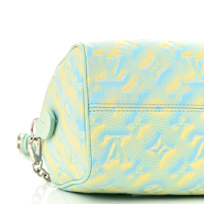 Louis Vuitton Empreinte Monogram Summer Stardust Speedy 20 Water Green 8 of 9