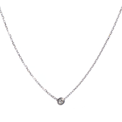 Cartier 18K White Gold Diamond SM D'Amour Pendant Necklace 6 of 10
