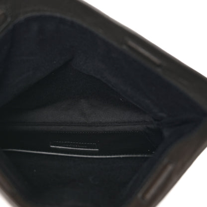 Saint Laurent Crocodile Embossed Calfskin West Hollywood Monogram Fold Over Clutch Earth 5 of 6