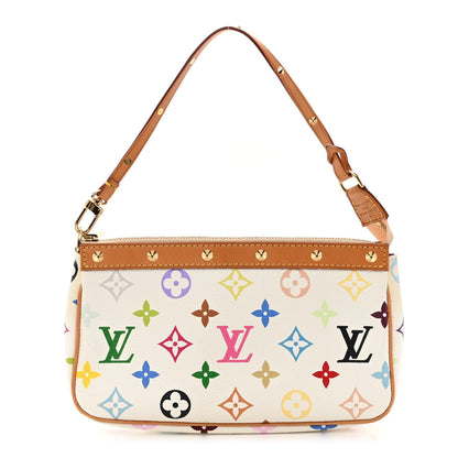 Louis Vuitton Monogram Multicolor Pochette Accessories White 1 of 11