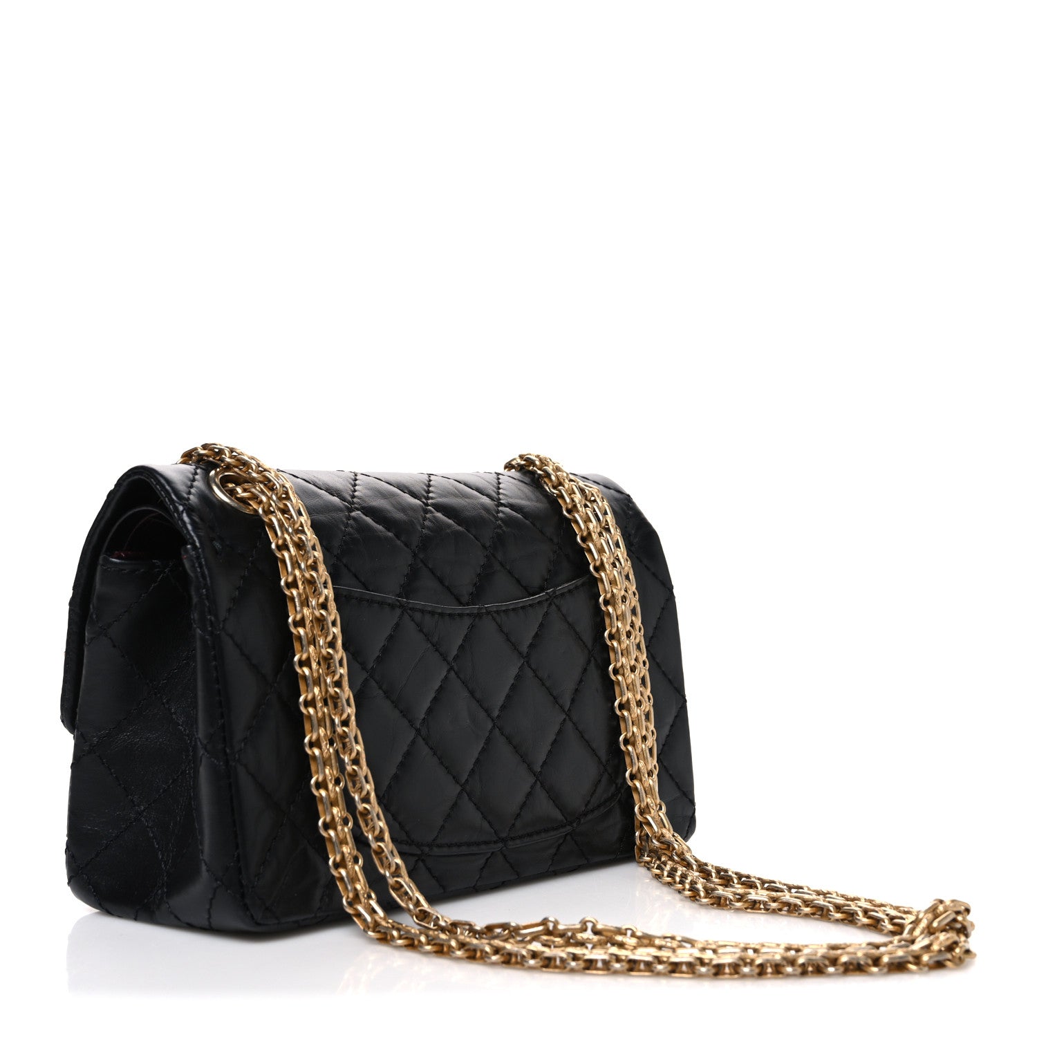 Chanel Aged Calfskin Lucky Charms 2.55 Reissue 224 Flap Black 3 of 10
