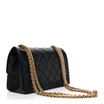 Chanel Aged Calfskin Lucky Charms 2.55 Reissue 224 Flap Black 3 of 10