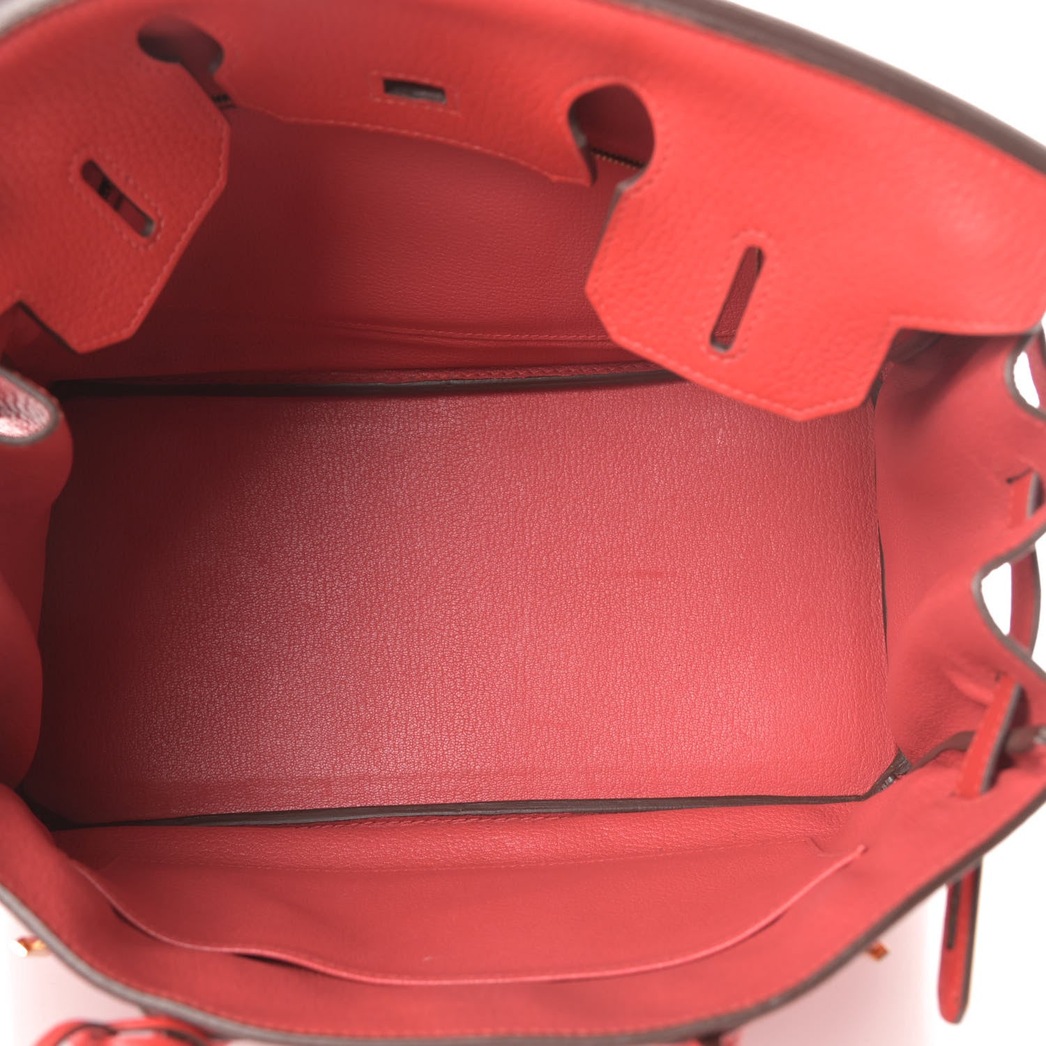 Hermes Taurillon Clemence Birkin 30 Rouge Tomate 5 of 15