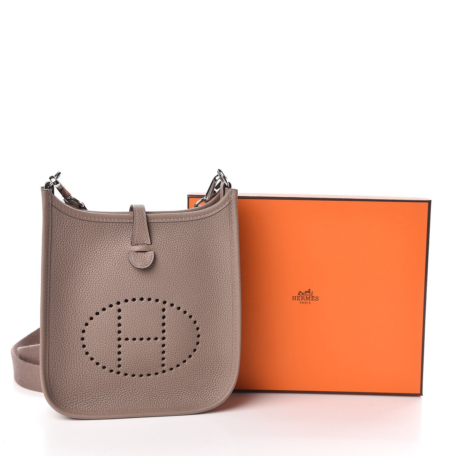 Hermes Taurillon Maurice Evelyne TPM Gris Asphalt 474958