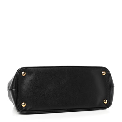 Prada Saffiano Small Galleria Double Zip Tote Black 4 of 10