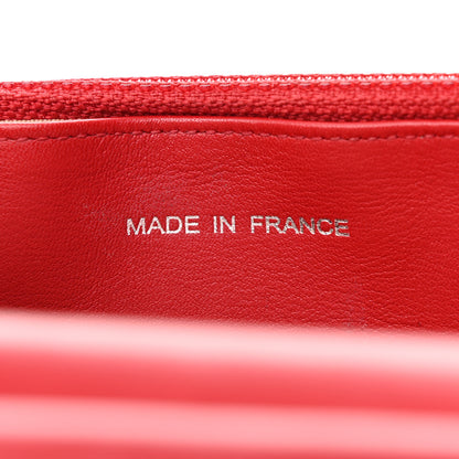 Chanel Caviar Sevruga Wallet on Chain WOC Red 7 of 15