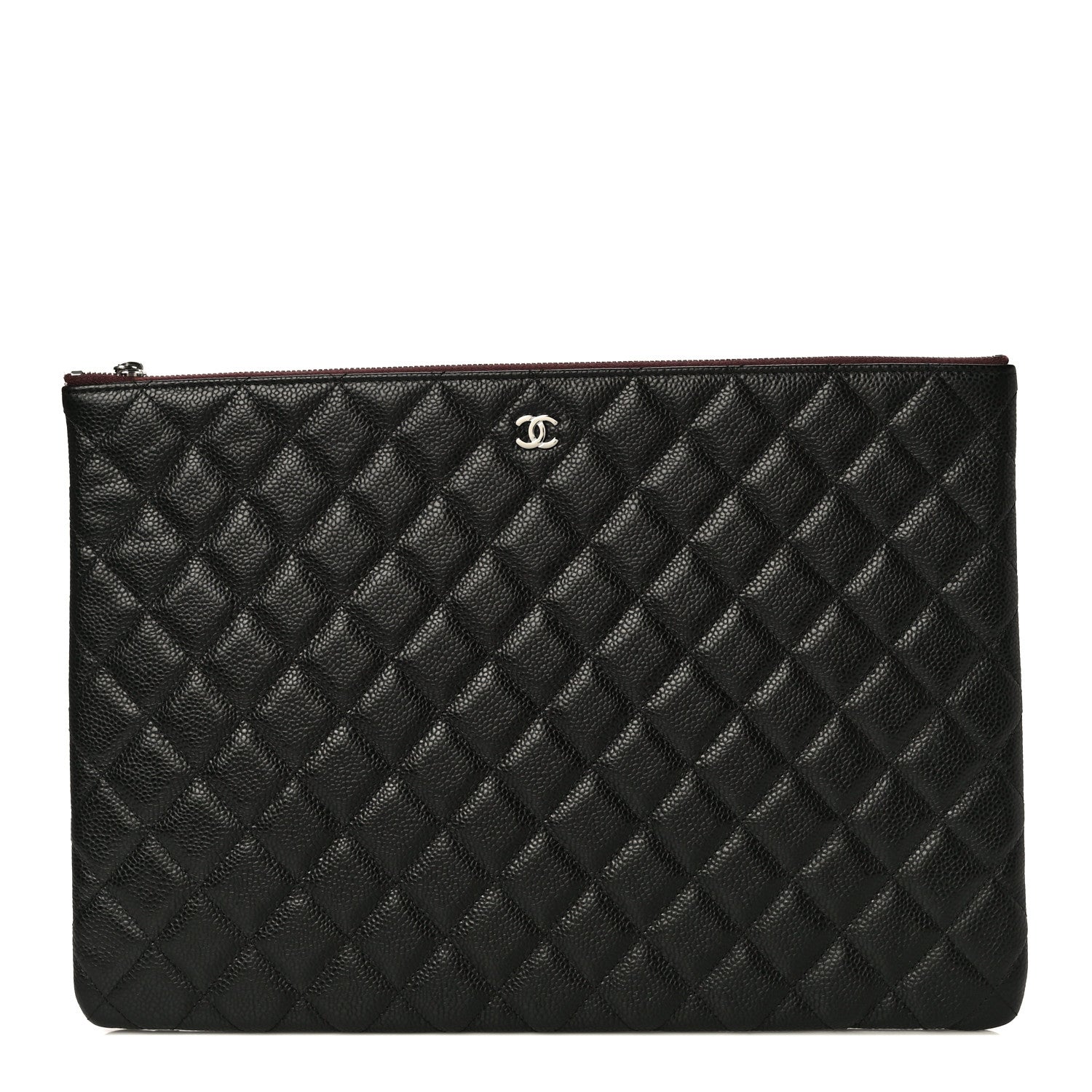 Chanel Caviar Quilted Large Cosmetic Case Black 1 of 11