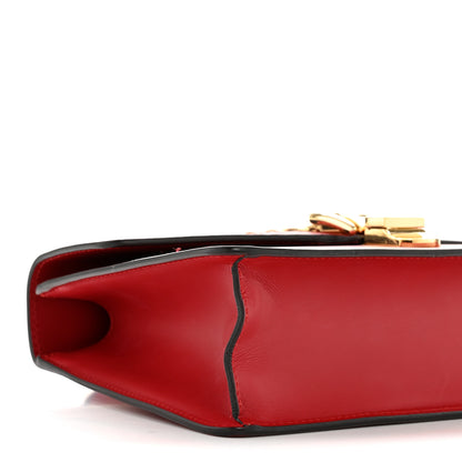 Gucci Calfskin Small Sylvie Shoulder Bag Hibiscus Red 9 of 17