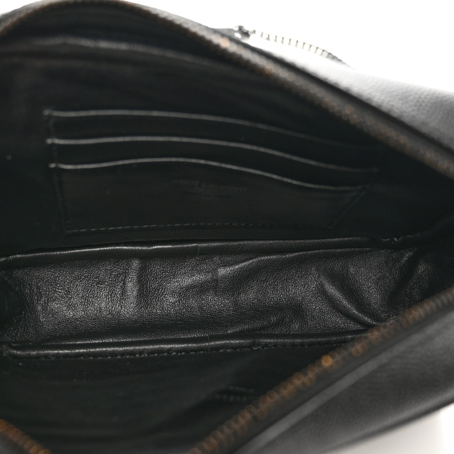 Saint Laurent Grain De Poudre Matelasse Monochrome Monogram Mini Lou Camera Bag Black 6 of 9