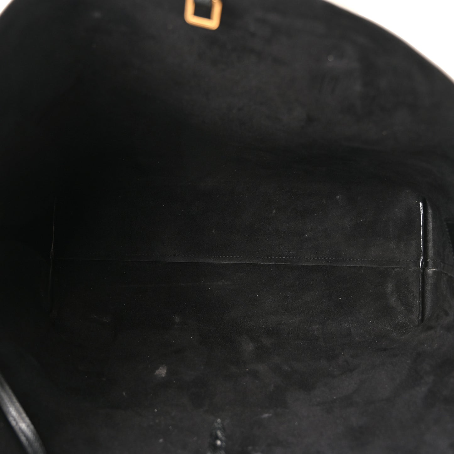 Grained Calfskin Large Shopping Tote Vintage Black