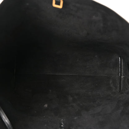 Saint Laurent Grained Calfskin Large Shopping Tote Vintage Black 6 of 11
