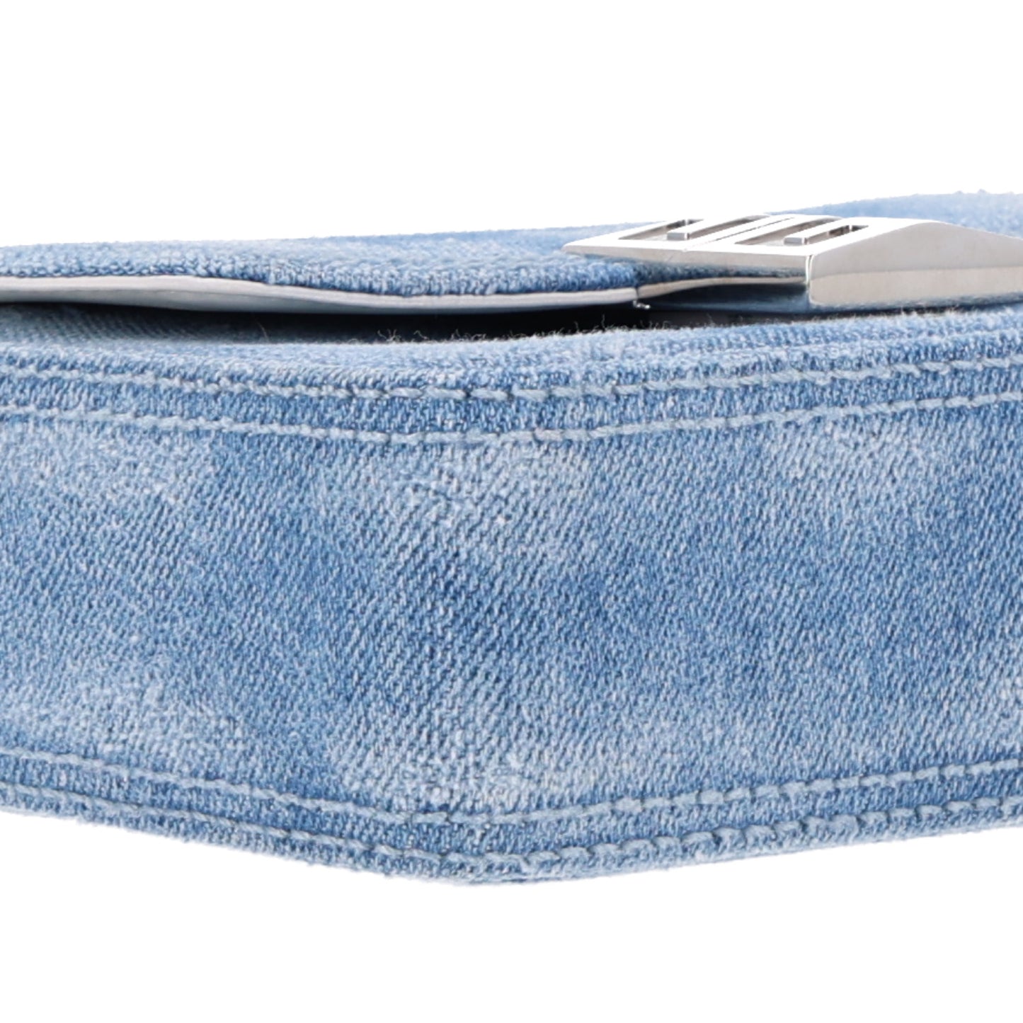 Denim Small 4G Woven Chain Crossbody Blue