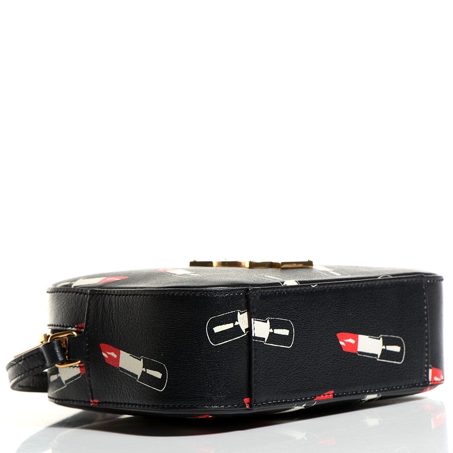 Saint Laurent Monogram Small Lipstick Print Leather Camera Bag Black 4 of 8
