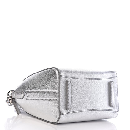Givenchy Metallic Sugar Goatskin Mini Antigona Silver 4 of 11