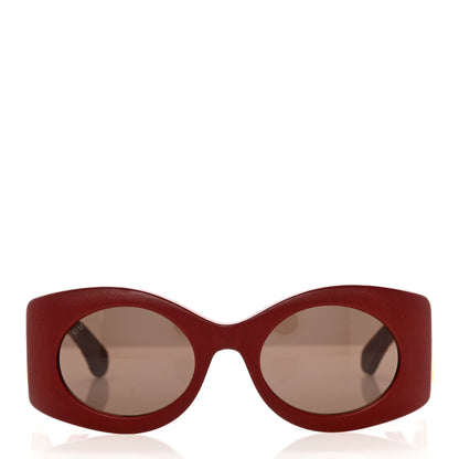 Gucci Acetate Frame GG Marmont Logo Sunglasses Red 2 of 6
