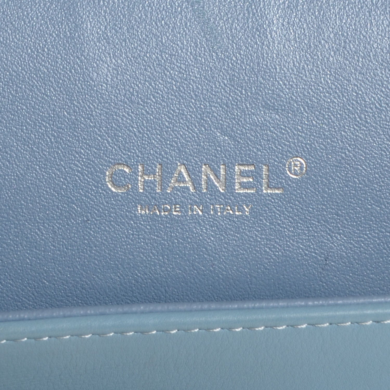 Chanel Patent Maxi Double Flap Light Blue 6 of 8