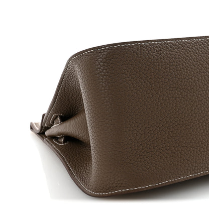 Hermes Taurillon Clemence Jypsiere 28 Etoupe 8 of 9
