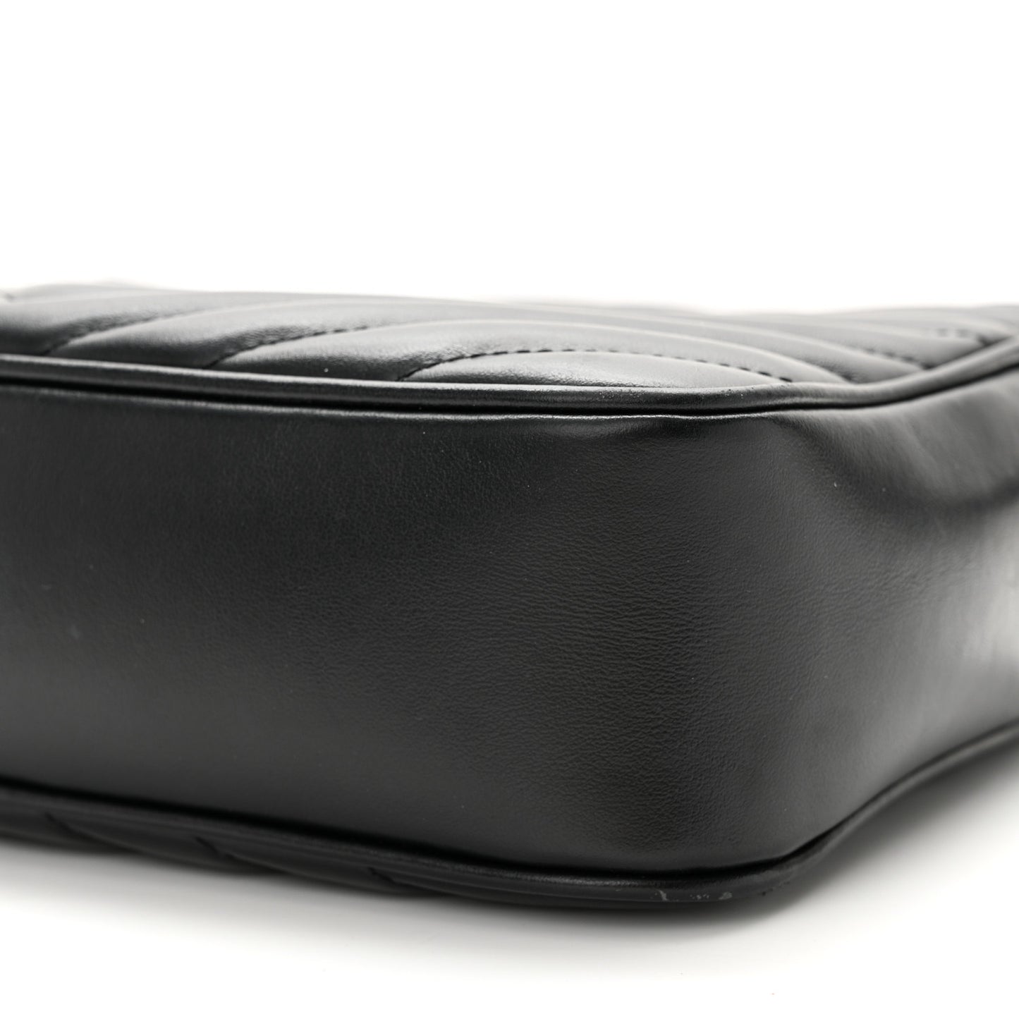 Calfskin Matelasse Monogram Lou Camera Bag Black