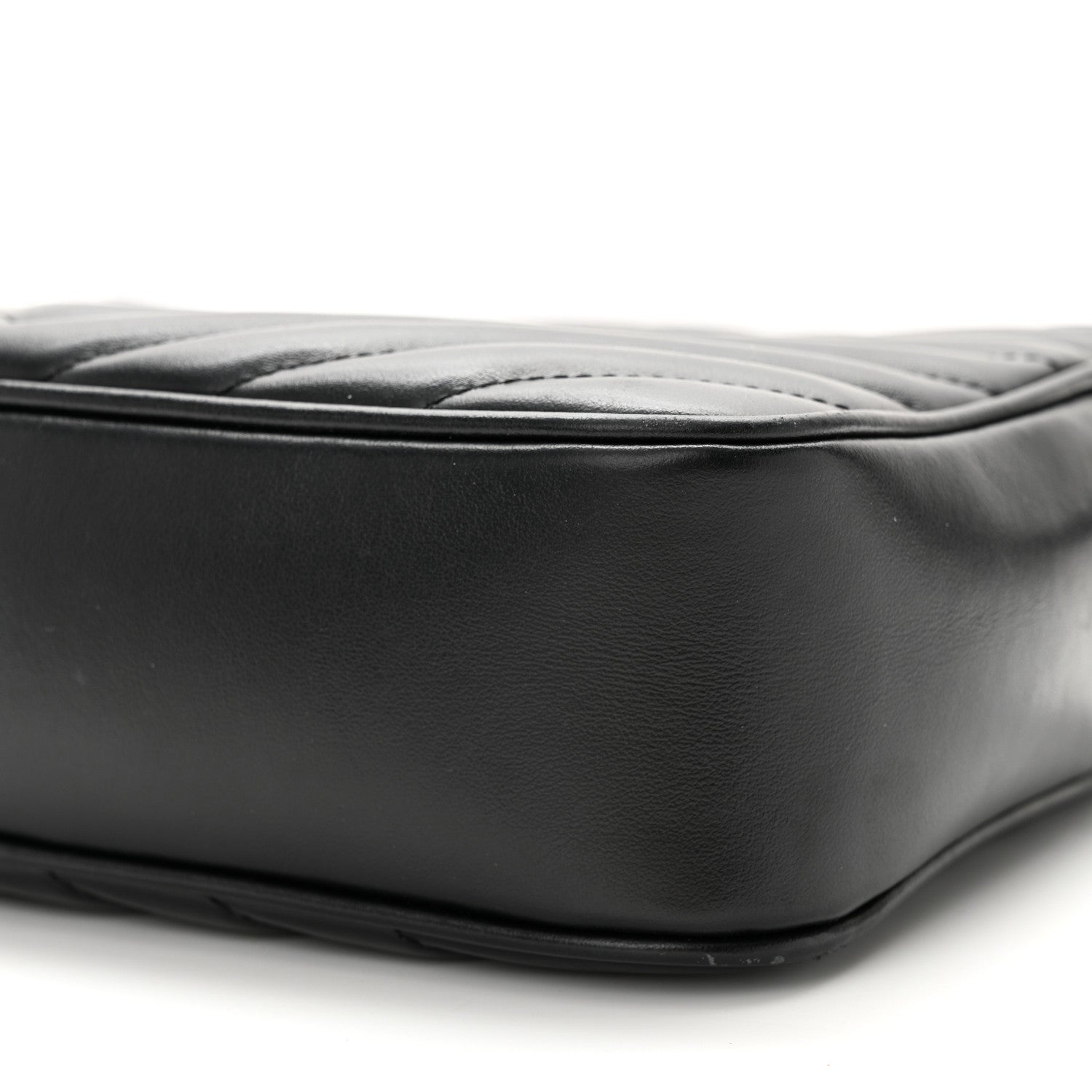 Saint Laurent Calfskin Matelasse Monogram Lou Camera Bag Black 10 of 13