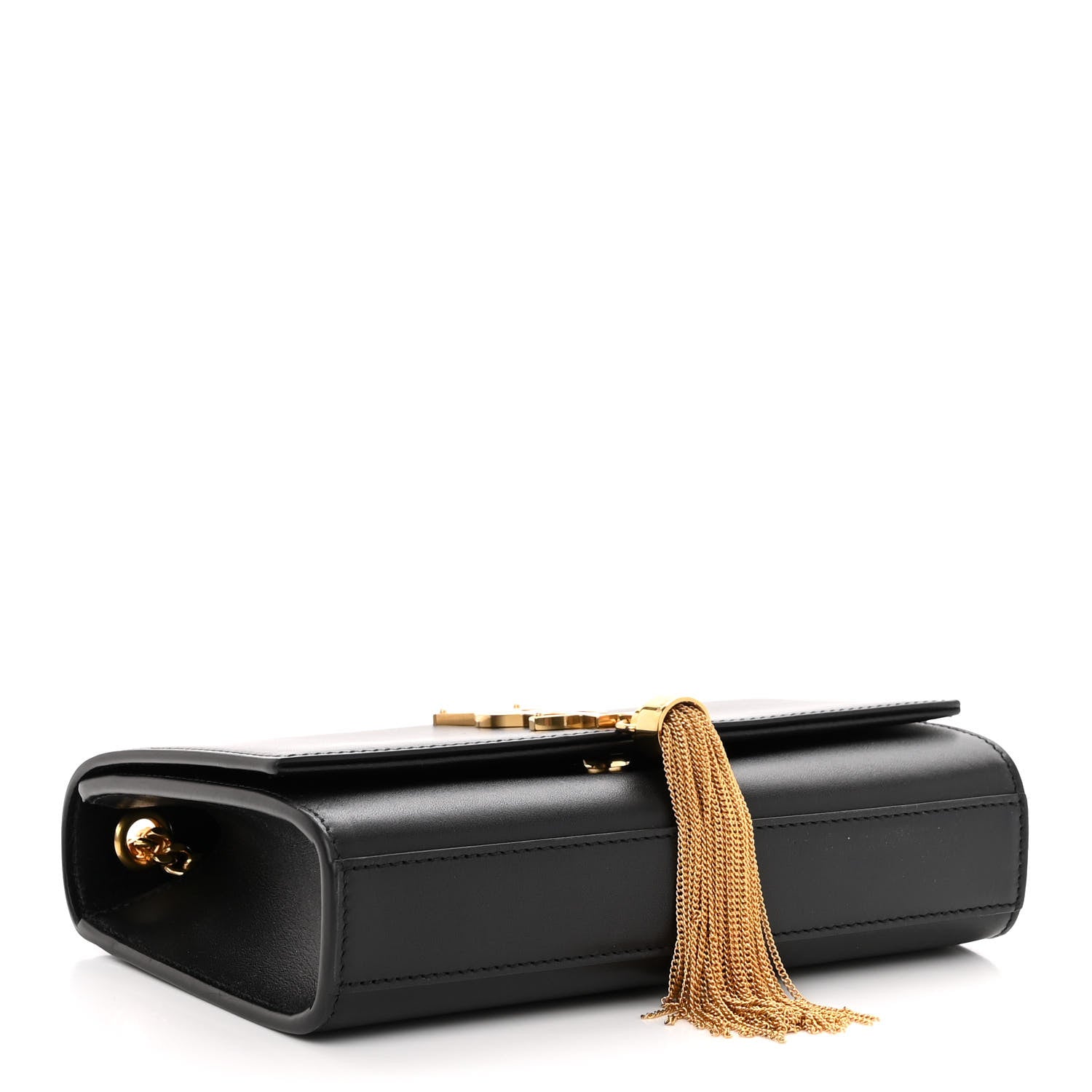 Saint Laurent Calfskin Small Classic Monogram Kate Tassel Satchel Black 4 of 9