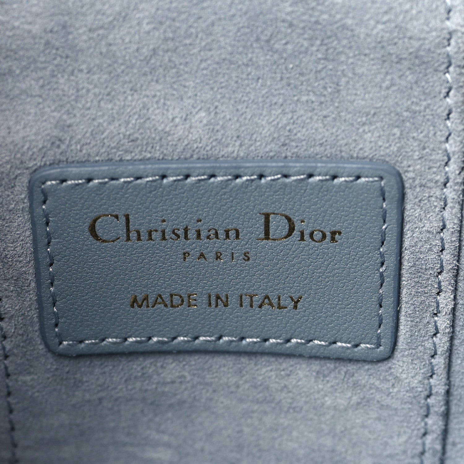 Christian Dior Lambskin Cannage Micro Lady Dior Vanity Case Cloud Blue 6 of 8