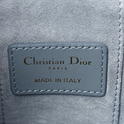 Christian Dior Lambskin Cannage Micro Lady Dior Vanity Case Cloud Blue 6 of 8