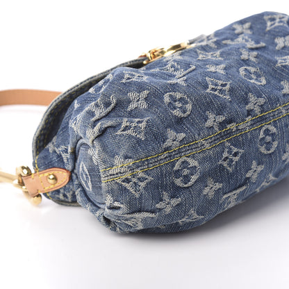 Louis Vuitton Monogram Denim Mini Pleaty Blue 8 of 9