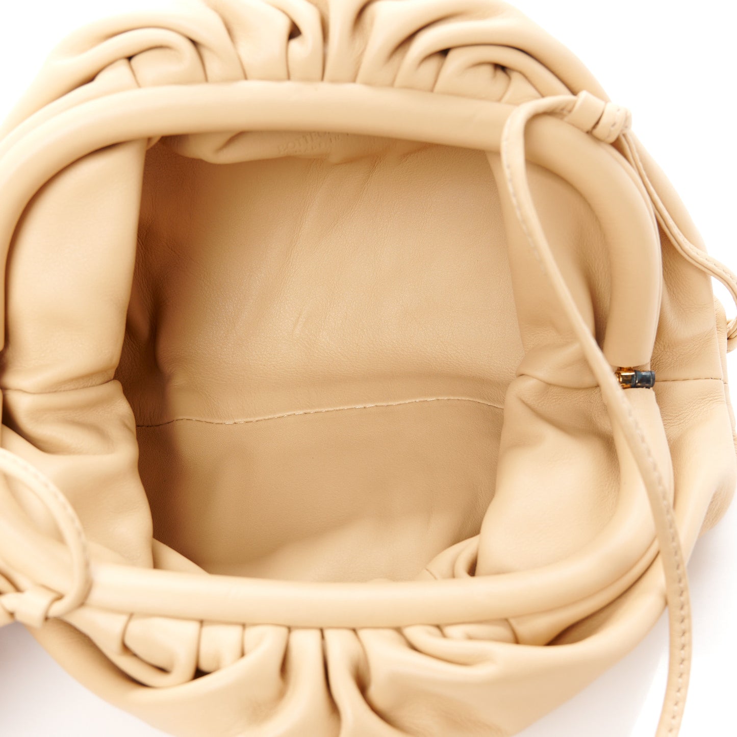 Butter Calfskin The Mini Pouch Almond