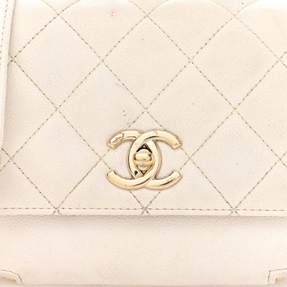 Chanel Caviar Quilted Small Business Affinity Flap White 9 of 19