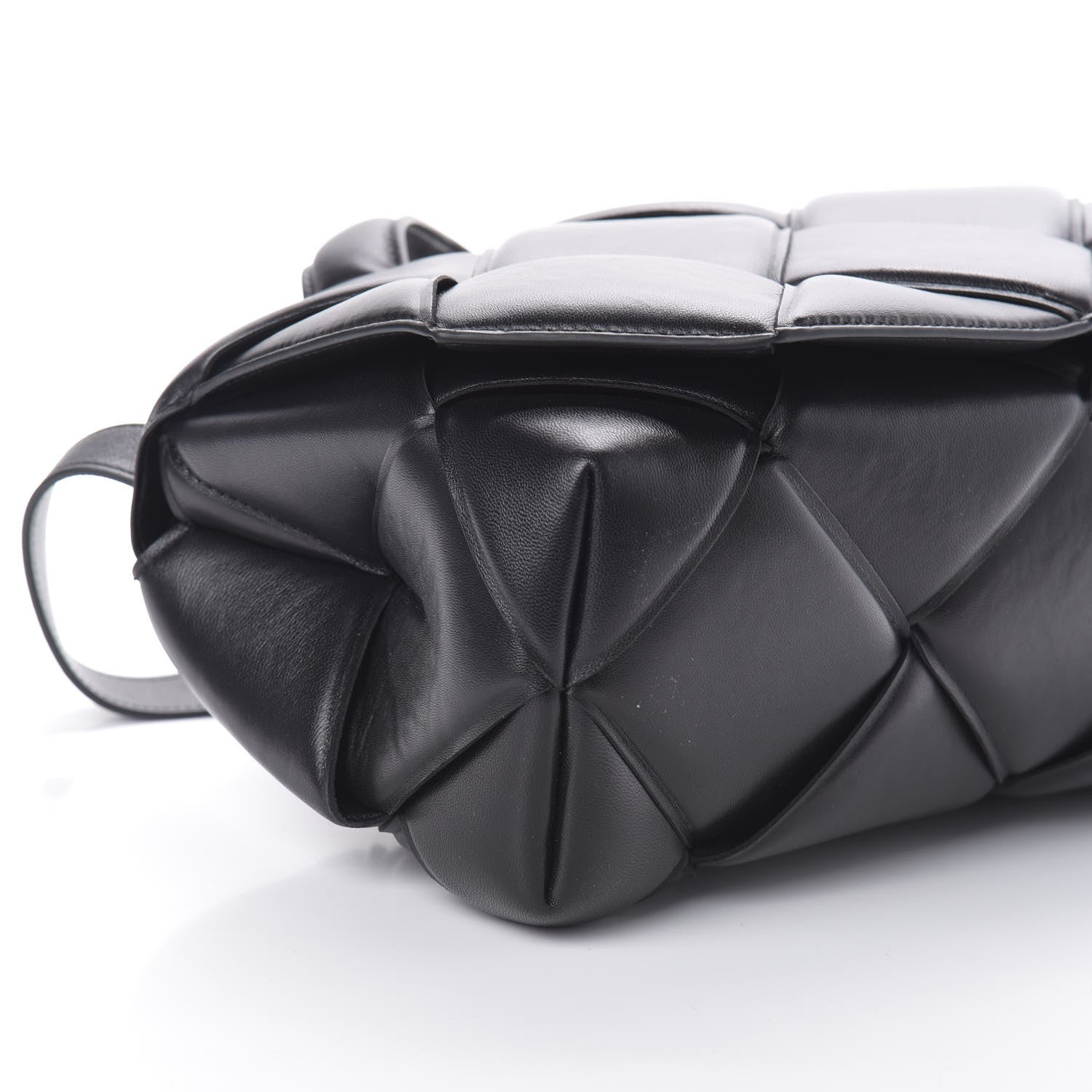 Bottega Veneta Nappa Intreccio Padded Top Handle Shoulder Bag Black 8 of 9